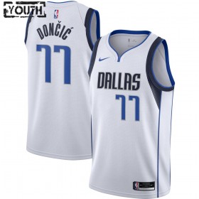 Dres Dallas Mavericks Luka Doncic 77 2020-21 Nike Association Edition Swingman - Dječji